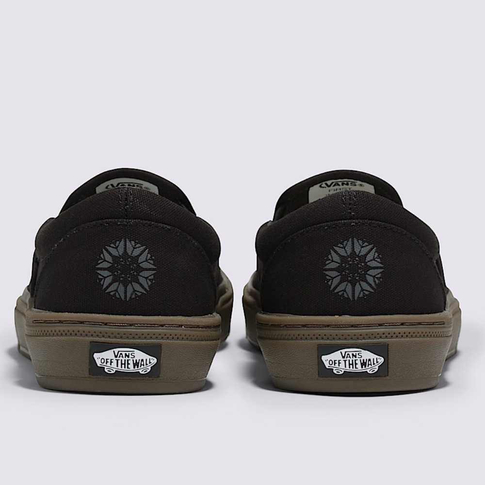 Vans x Dennis Enarson BMX Sneaker Pop Cush Black Slip On Gum Sole 7 NWT Limited - Picture 3 of 5